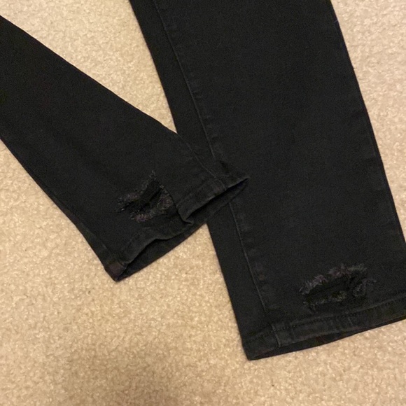 Black Distressed Jeans - Picture 2 of 5